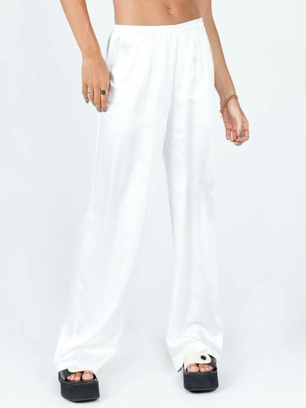 PRINCESS POLLY Women's Nixie Pants Size 4 in White